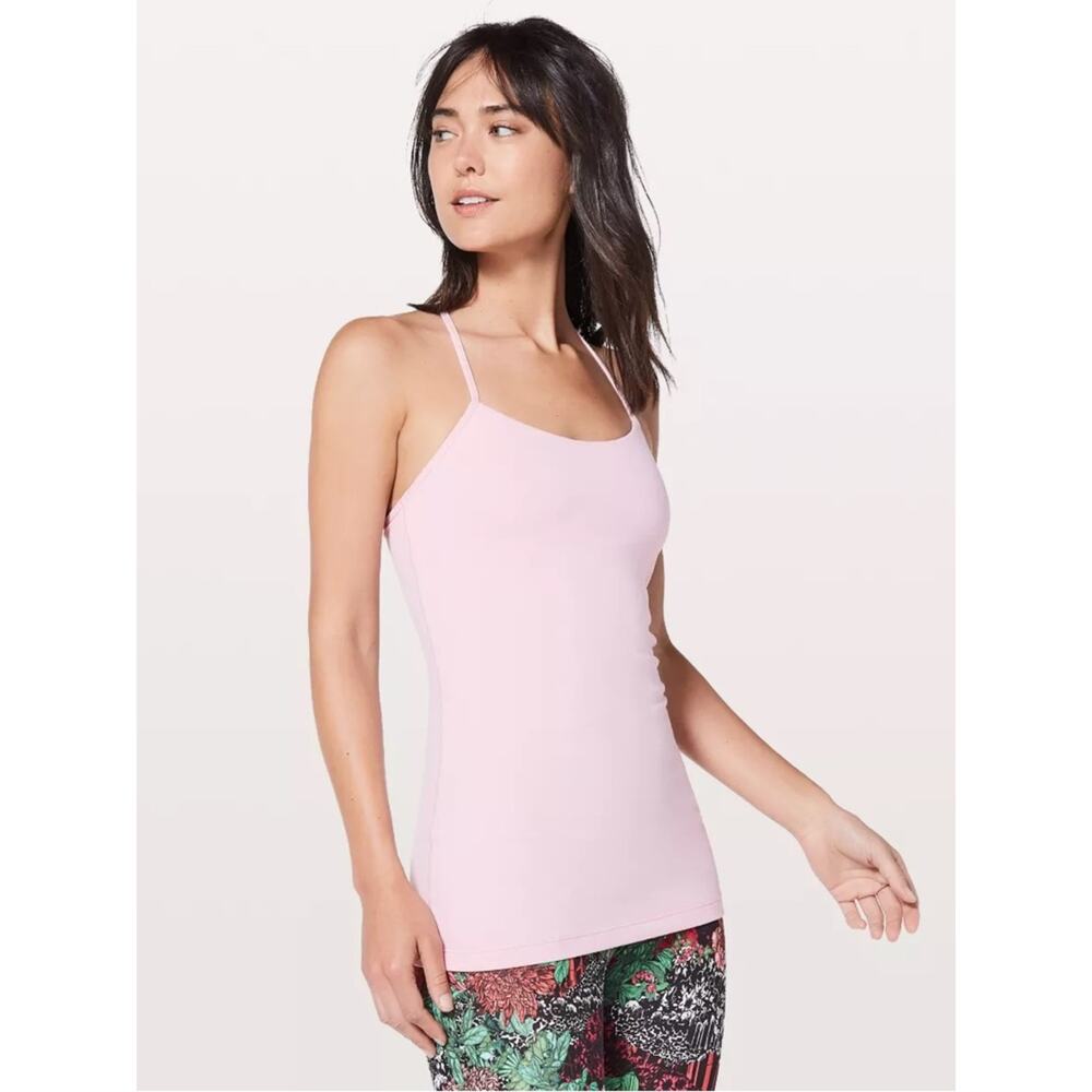 Lululemon Power Pose Tank Top Light Pink Size 10